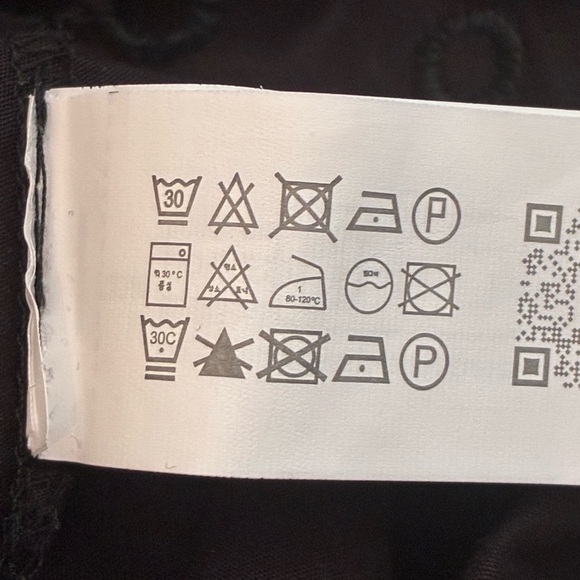 NWT. Zara Black Cotton Openwork Embroidery Midi Dress. Size M. - Picture 9 of 9